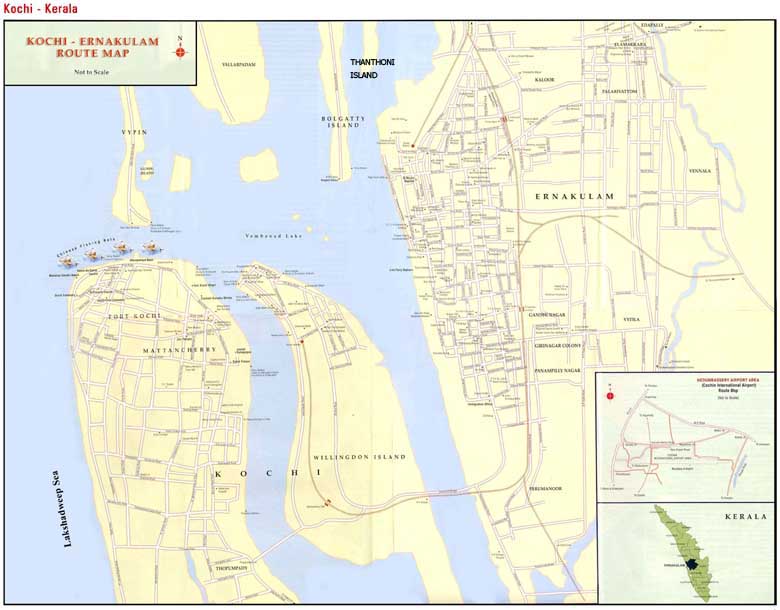 YachtsIndia,com - Kochi Map